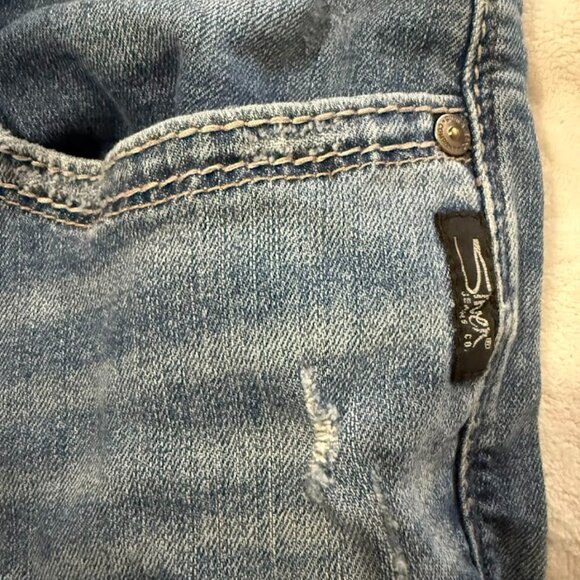 Silver Jeans Craig Mens 40 x 32 Relaxed Fit Bootcut Medium Wash Western Cowboy - Picture 6 of 8